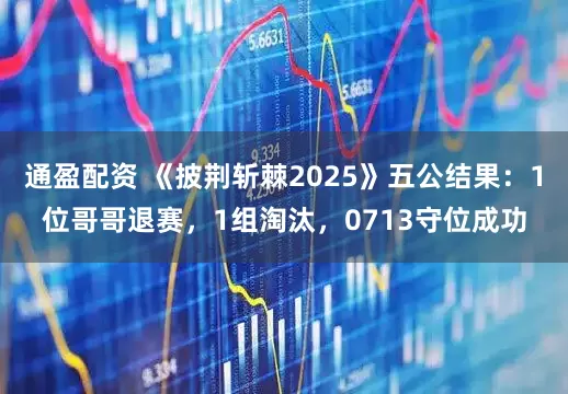通盈配资 《披荆斩棘2025》五公结果：1位哥哥退赛，1组淘汰，0713守位成功